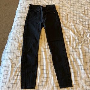 Everlane black high-rise skinny jeans